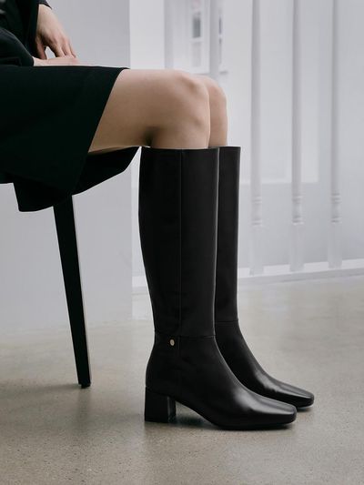 SAPPUN Elif Square Long Boots (5cm)