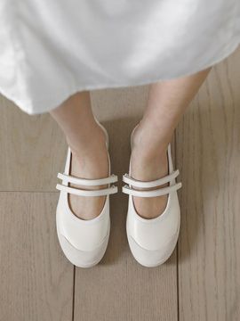 SAPPUN Fur Double Strap Mary Jane Sneakers