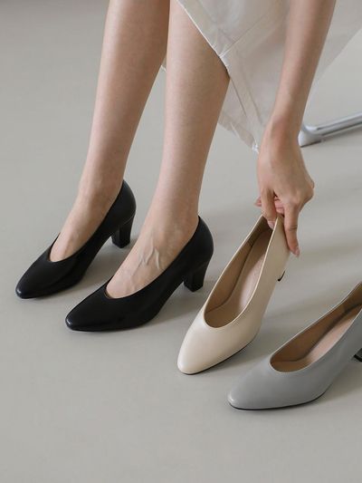 SAPPUN Luaden Round Pumps Heel (6cm)
