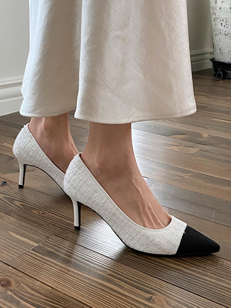 SAPPUN Seina Tweed Stiletto Heel (7/9cm)