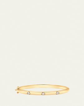 Sara Weinstock 18K Yellow Gold Dujour Four-Cluster Diamond Bangle Bracelet