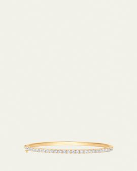 Sara Weinstock 18K Yellow Gold Single Row Diamond Bangle Bracelet