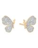 Sara Weinstock Sara Weinstock 18k Gold Diamond Butterfly Stud Earrings - 1
