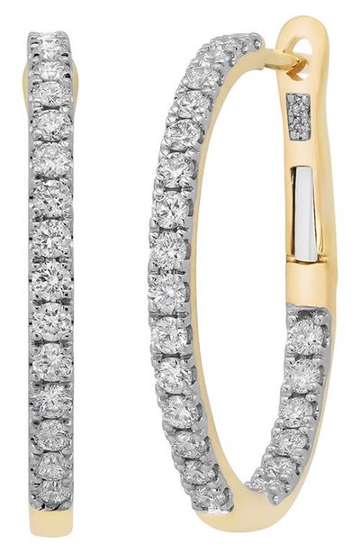 Sara Weinstock Sara Weinstock 18k Gold Diamond Hoop Earrings