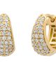 Sara Weinstock Sara Weinstock 18K Gold Diamond Huggie Hoop Earrings - 1