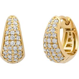 Sara Weinstock Sara Weinstock 18K Gold Diamond Huggie Hoop Earrings