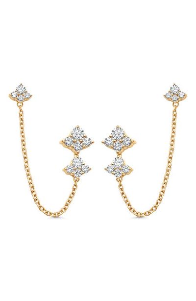 Sara Weinstock Sara Weinstock Dujour Diamond Cluster Chain Earrings