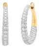 Sara Weinstock Sara Weinstock Gold Diamond Pavé Hoop Earrings - 1