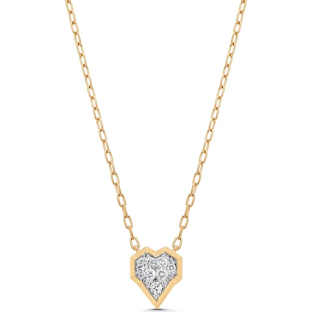 Sara Weinstock Sara Weinstock Honey Comb Diamond Heart Pendant Necklace
