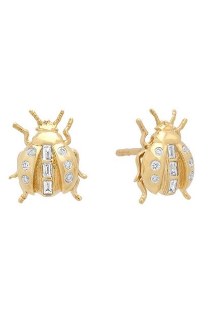 Sara Weinstock Sara Weinstock Ladybug 18K Gold Stud Earrings