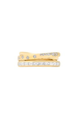 Sara Weinstock Sara Weinstock Papua 18K Gold & Diamond Alternate Crossover Ring