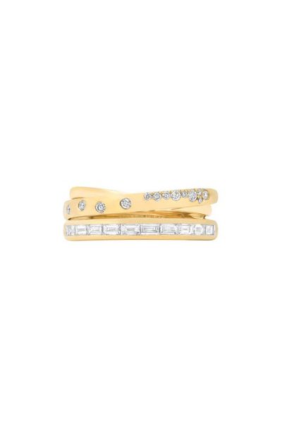 Sara Weinstock Sara Weinstock Papua 18K Gold & Diamond Alternate Crossover Ring