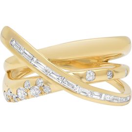 Sara Weinstock Sara Weinstock Papua Gold Diamond Crossover Ring