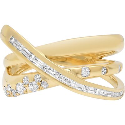 Sara Weinstock Sara Weinstock Papua Gold Diamond Crossover Ring