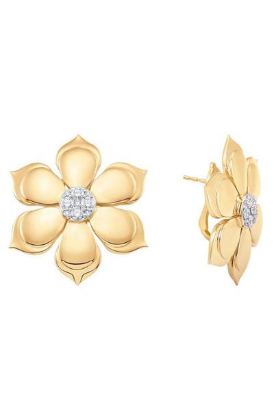 Sara Weinstock Sara Weinstock Petite Diamond Flower Stud Earrings