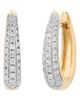 Sara Weinstock Sara Weinstock Petite Gold Diamond Hoop Earrings - 1