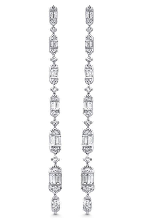 Sara Weinstock Sara Weinstock Taj Baguette Diamond Linear Drop Earrings