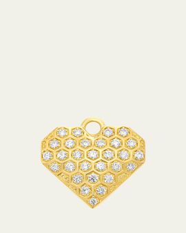 Sara Weinstock SW 18K Gold & Diamond Heart Charm
