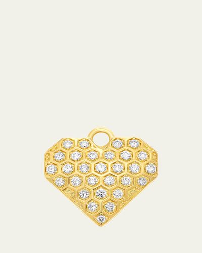 Sara Weinstock SW 18K Gold & Diamond Heart Charm