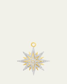 Sara Weinstock SW 18K Gold & Diamond Sunburst Charm