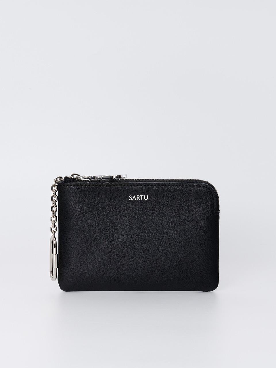SARTU KEYRING CARD WALLET (BLACK)