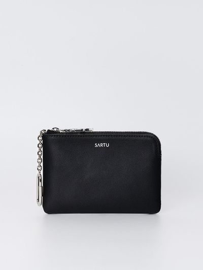 SARTU KEYRING CARD WALLET (BLACK)