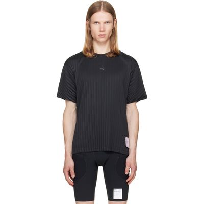 Satisfy Satisfy Black AuraLite Pleated T‑shirt