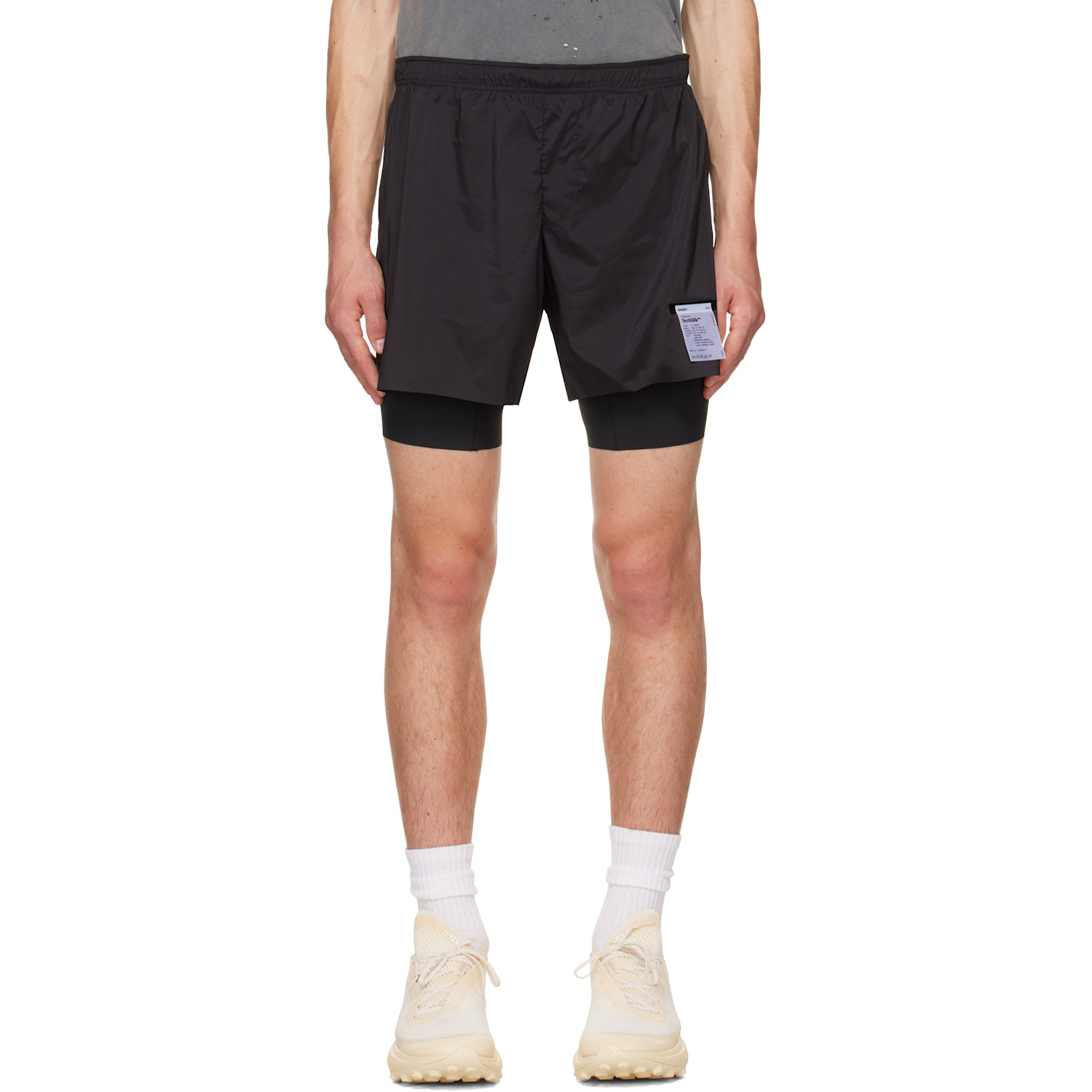 Mowalola - White & Red Sucker Shorts