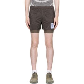 Satisfy Satisfy Brown TechSilk 8 Running Shorts