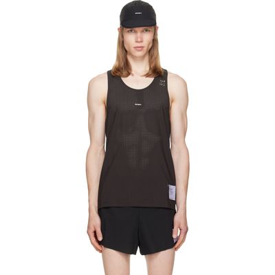 Satisfy Satisfy Burgundy Space‑O Singlet Tank Top