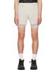 Satisfy Satisfy Gray HeatCrush 8 Desert Shorts - 1