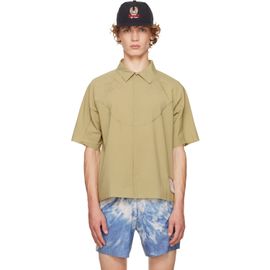 Satisfy Satisfy Khaki PeaceShell River Short Sleeves Shirt