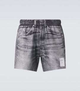 Satisfy Satisfy PeaceShell 5" trompe l'œil shorts