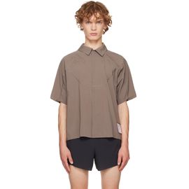 Satisfy Satisfy Taupe PeaceShell River Short Sleeves Shirt