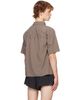 Satisfy Satisfy Taupe PeaceShell River Short Sleeves Shirt - 3