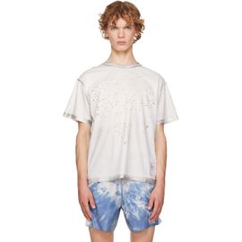Satisfy Satisfy White & Silver MothTech Running T‑shirt