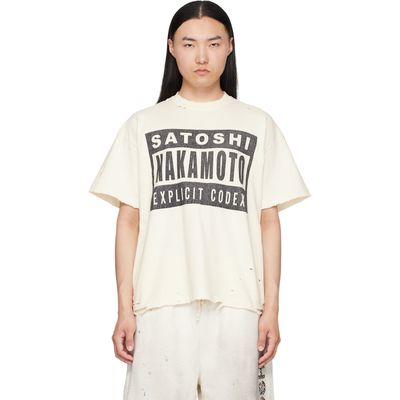 Satoshi Nakamoto Satoshi Nakamoto Off-White 'Explicit Codex' T-shirt