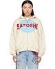 Satoshi Nakamoto Satoshi Nakamoto Off-White Motoslug Zip Hoodie - 1
