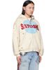 Satoshi Nakamoto Satoshi Nakamoto Off-White Motoslug Zip Hoodie - 2