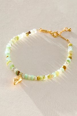 Satya Jewelry Satya Green Opal Shell Bracelet