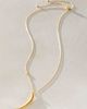 Satya Jewelry Satya Illuminated Path Gold Moon Necklace - 1