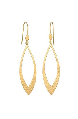 Satya Jewelry Satya Jewelry Emerging Beauty Gold Lotus Petal Earrings 