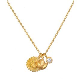 Satya Jewelry Satya Jewelry Enlightened Journey Mandala Lotus Charm Necklace