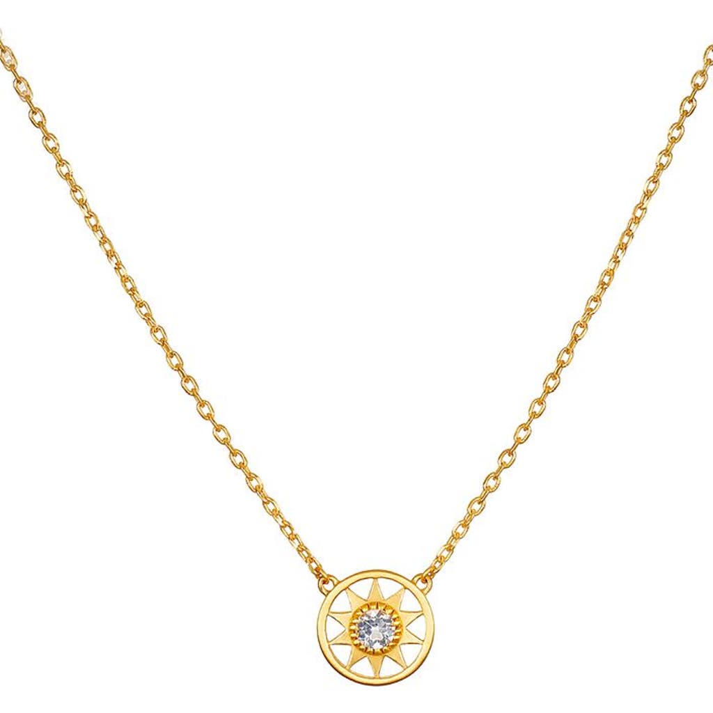 Satya Jewelry Satya Jewelry New Day White Topaz Sun Necklace