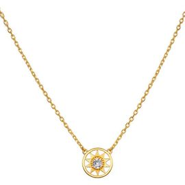 Satya Jewelry Satya Jewelry New Day White Topaz Sun Necklace