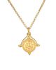 Satya Jewelry Satya Jewelry Path of Awakening Labradorite Lotus Spinner Necklace - 1