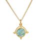 Satya Jewelry Satya Jewelry Path of Awakening Labradorite Lotus Spinner Necklace - 2