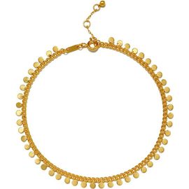 Satya Jewelry Satya Jewelry Shine a Light Gold Coin Chain Anklet 