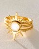 Satya Jewelry Satya Light Seeker Moonstone Starburst Nested Ring Set - 1