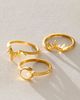 Satya Jewelry Satya Light Seeker Moonstone Starburst Nested Ring Set - 2